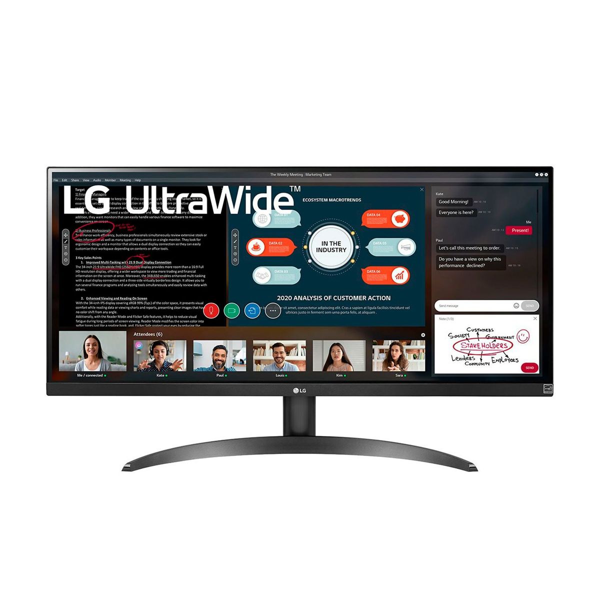 LG - Monitor LED LG con FreeSync HDR FHD UltraWide 29 Pulgadas