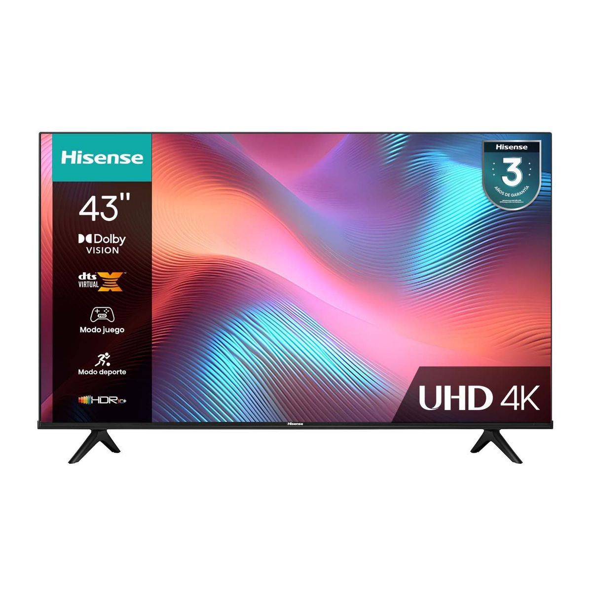 HISENSE - Televisor Hisense 43 Pulgadas 4K UHD 4K Ultra HD Smart TV 43A6HV