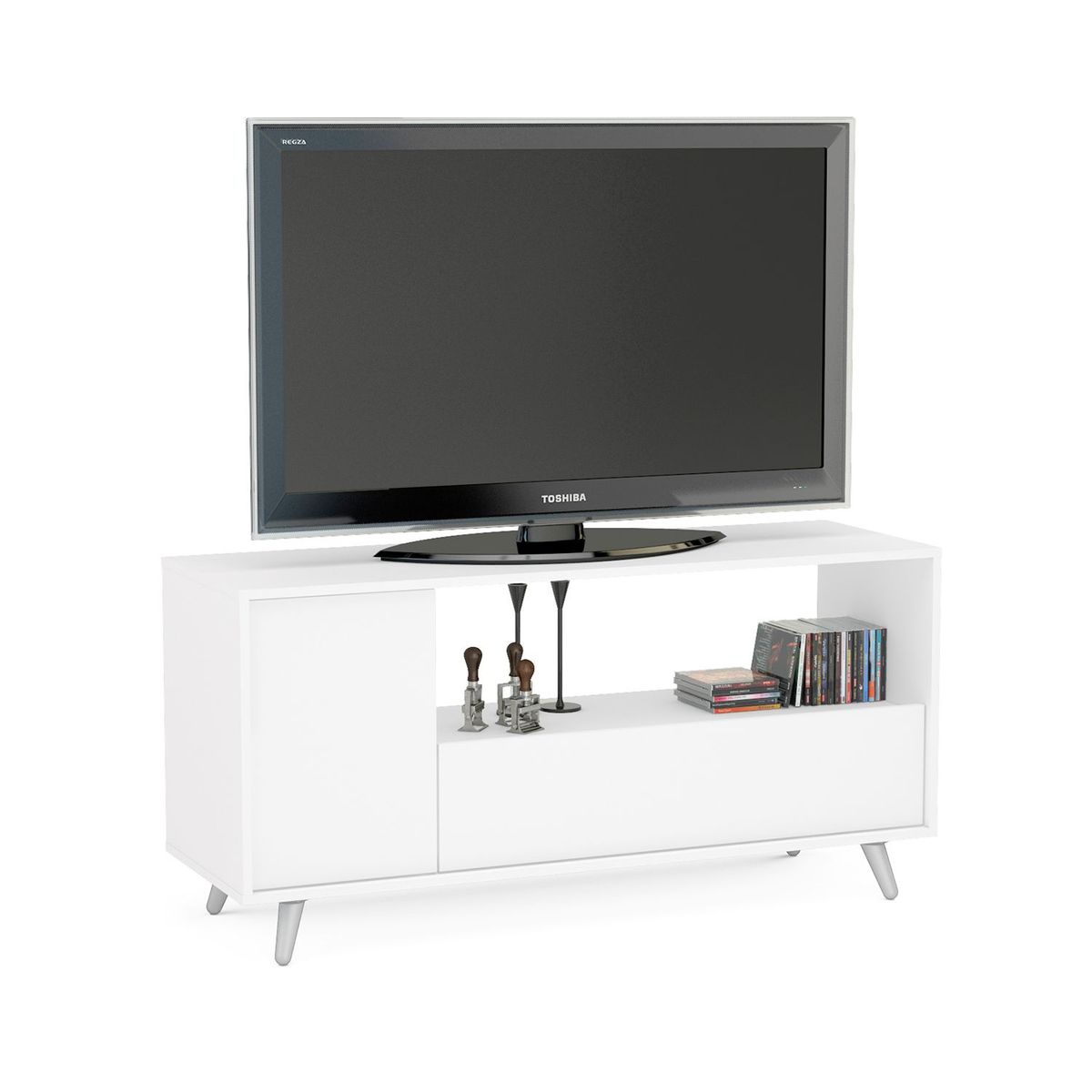 MICA - Mueble de Televisión Moderno de 120 x 58.5 x 40 cm  para Televisores de Hasta 50 Pulgadas, Mica