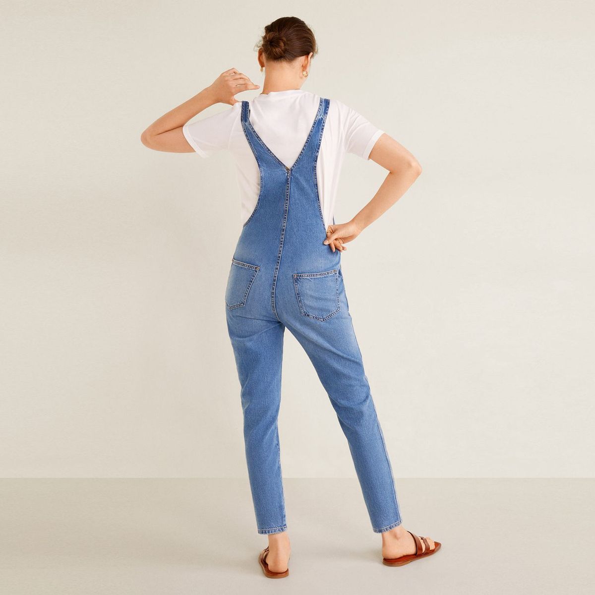 MANGO - Overol Largo Jean 