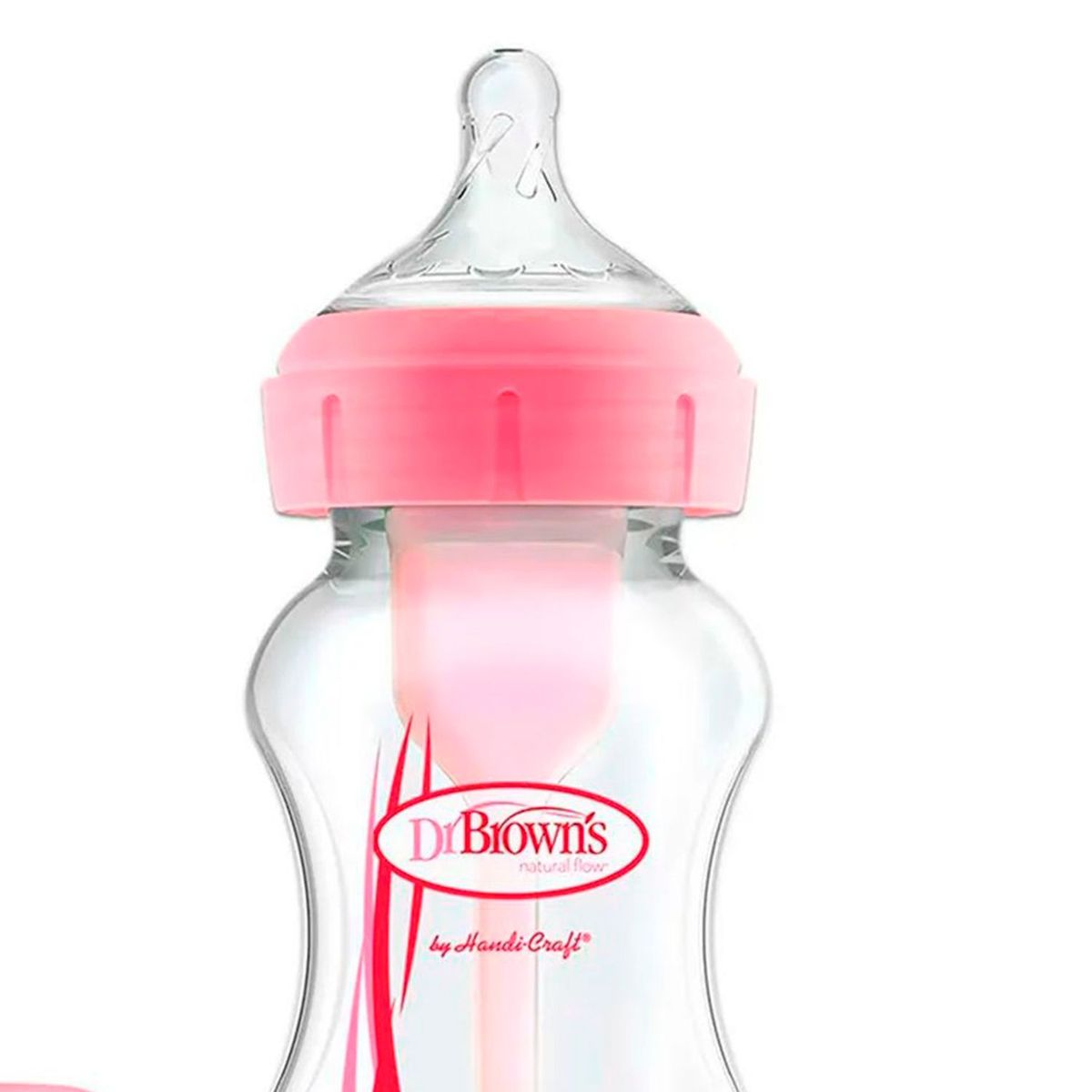 DR BROWNS - Tetero 9 Oz Boca Ancha Options  Rosado 