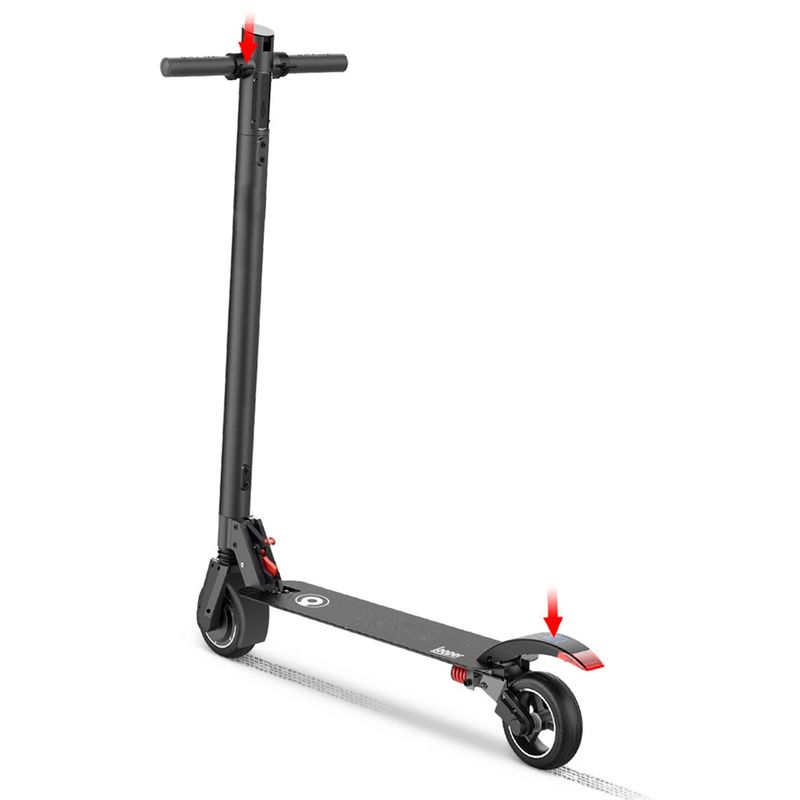  - Patineta Eléctrica Scooter Tiger Negra 300V 20Km/h