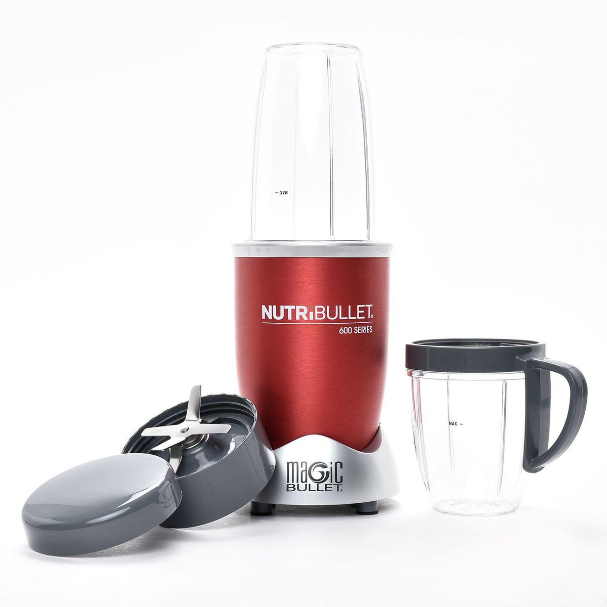 NUTRIBULLET - Licuadora Nutribullet Rojo 600W 0.55Lt