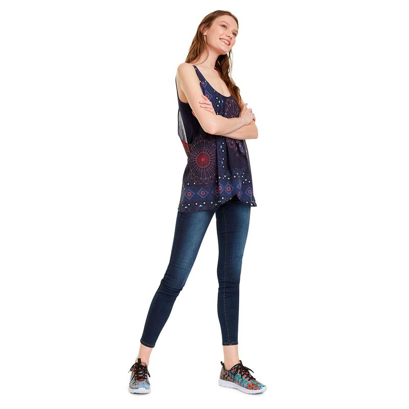 DESIGUAL - Blusa Mujer Sin Mangas Desigual