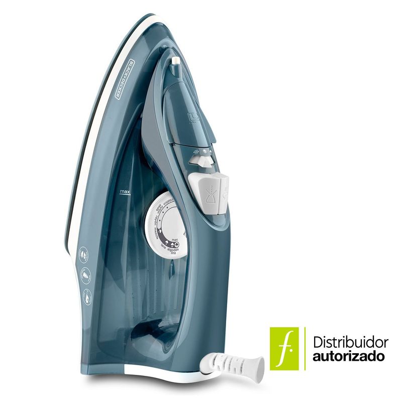 BLACK+DECKER - Plancha a Vapor BLACK+DECKER TrueGlide Colors con Golpe de Vapor IRBD300