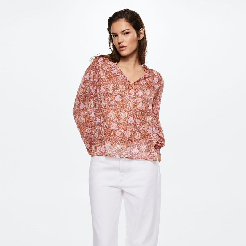 MANGO - Blusa Manga larga MANGO Mujer