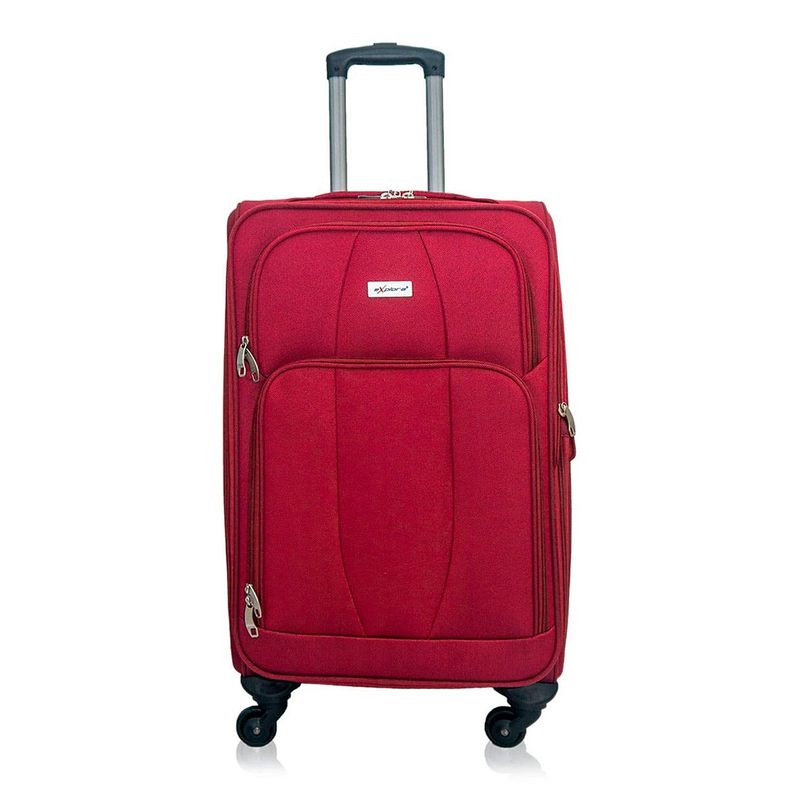 EXPLORA - Maleta de viaje 18 Kilos Explora Segovia Blanda y Equipaje para Bodega. Maleta de viaje Mediana con Candado de combinación y Ruedas.
