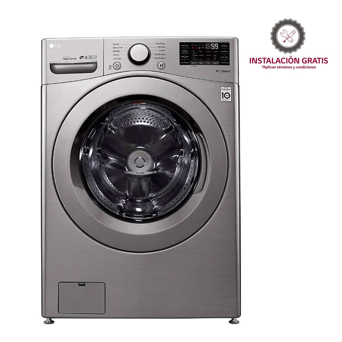 LG - Lavadora LG Carga Frontal 22 kg WM22VV26
