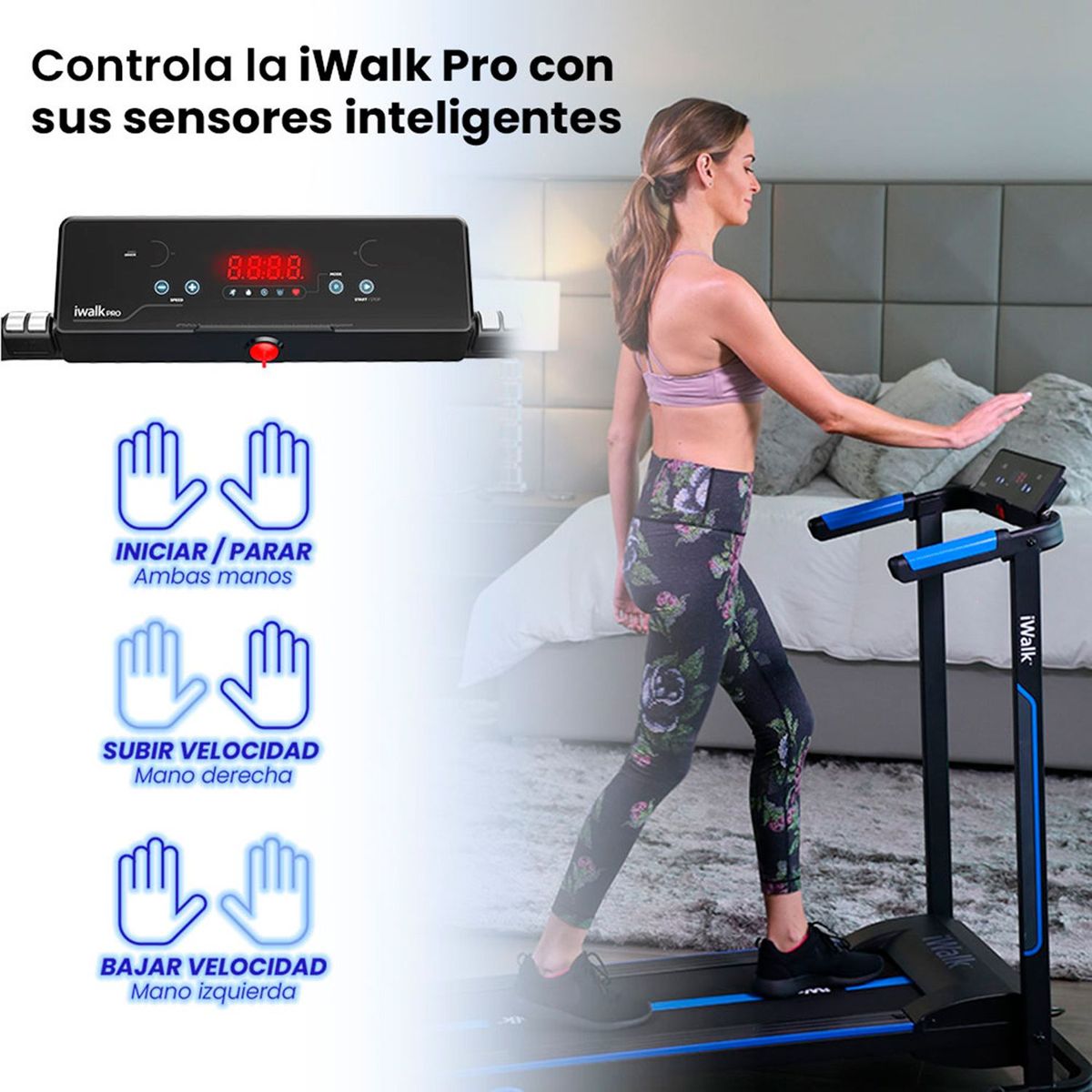 TV NOVEDADES - Banda Caminadora Trotadora Eléctrica TV Novedades iWalk Pro Plegable