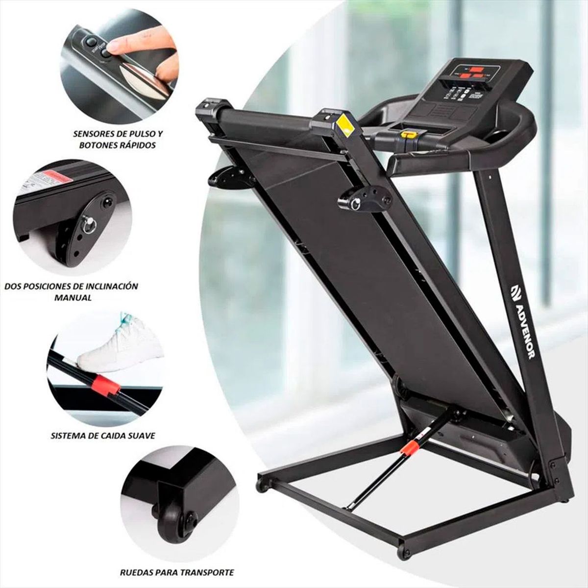  - Caminadora Trotadora Eléctrica Advenor Advenor1 Plegable