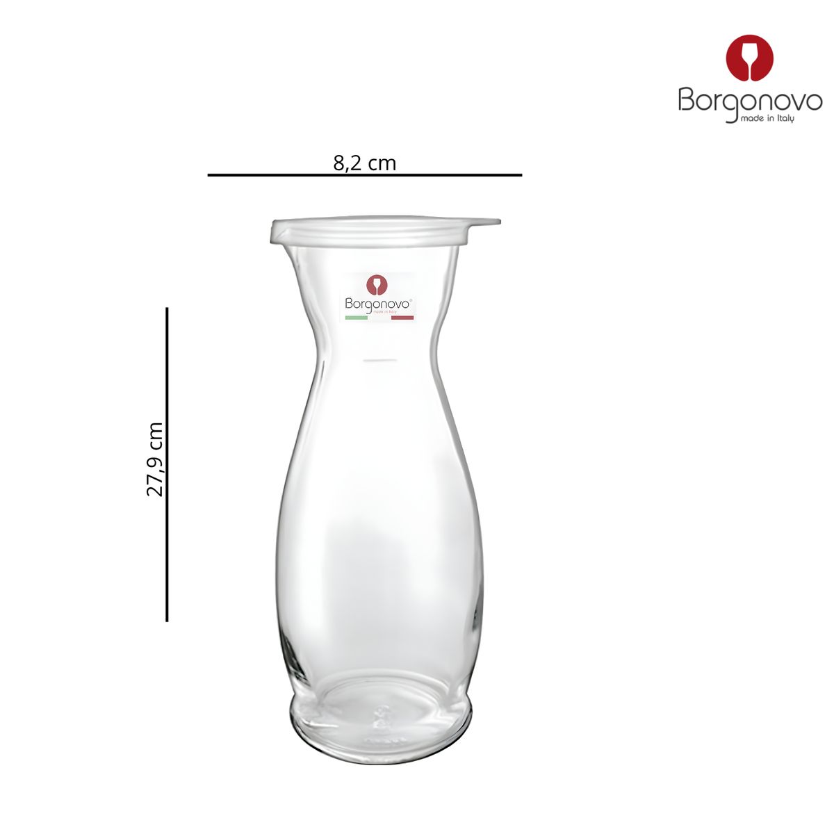 BORGONOVO - Jarra de Vidrio Borgonovo: 1000 ml