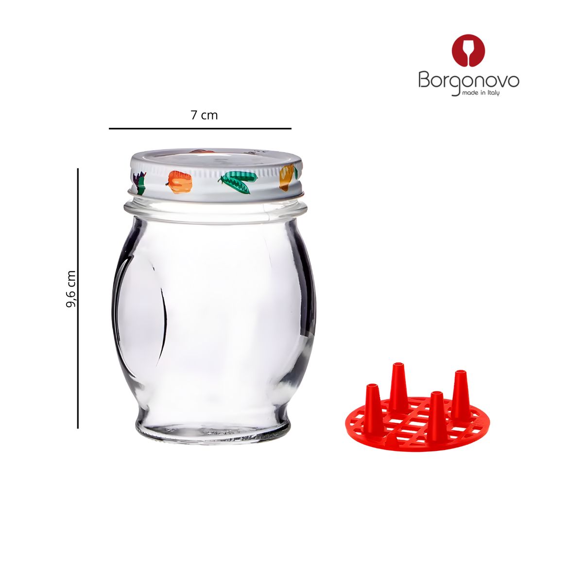BORGONOVO - Frasco de Vidrio Borgonovo: 314 ml