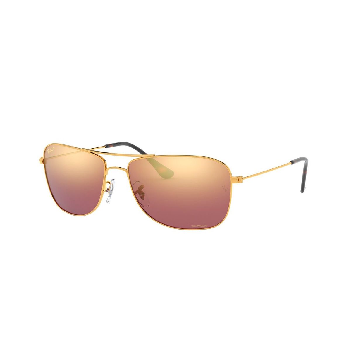 RAY BAN - Gafas de sol Ray Ban RB3543 Unisex Marco Arista Lente Purple Mirror Gold Grad Polar