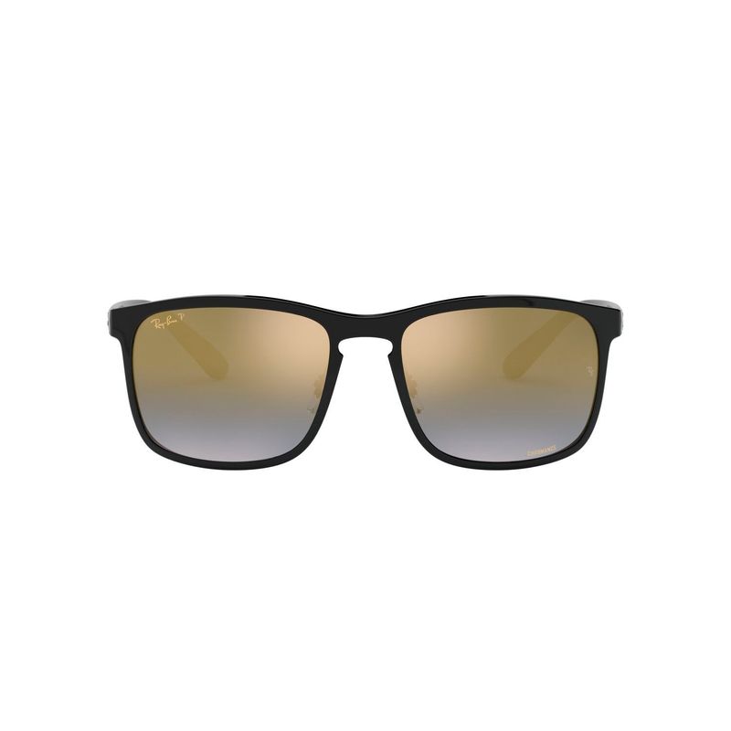 RAY BAN - Gafas de sol Ray Ban RB4264 para Hombre Marco Black Lente Blue Mir Gold Gradient Polar