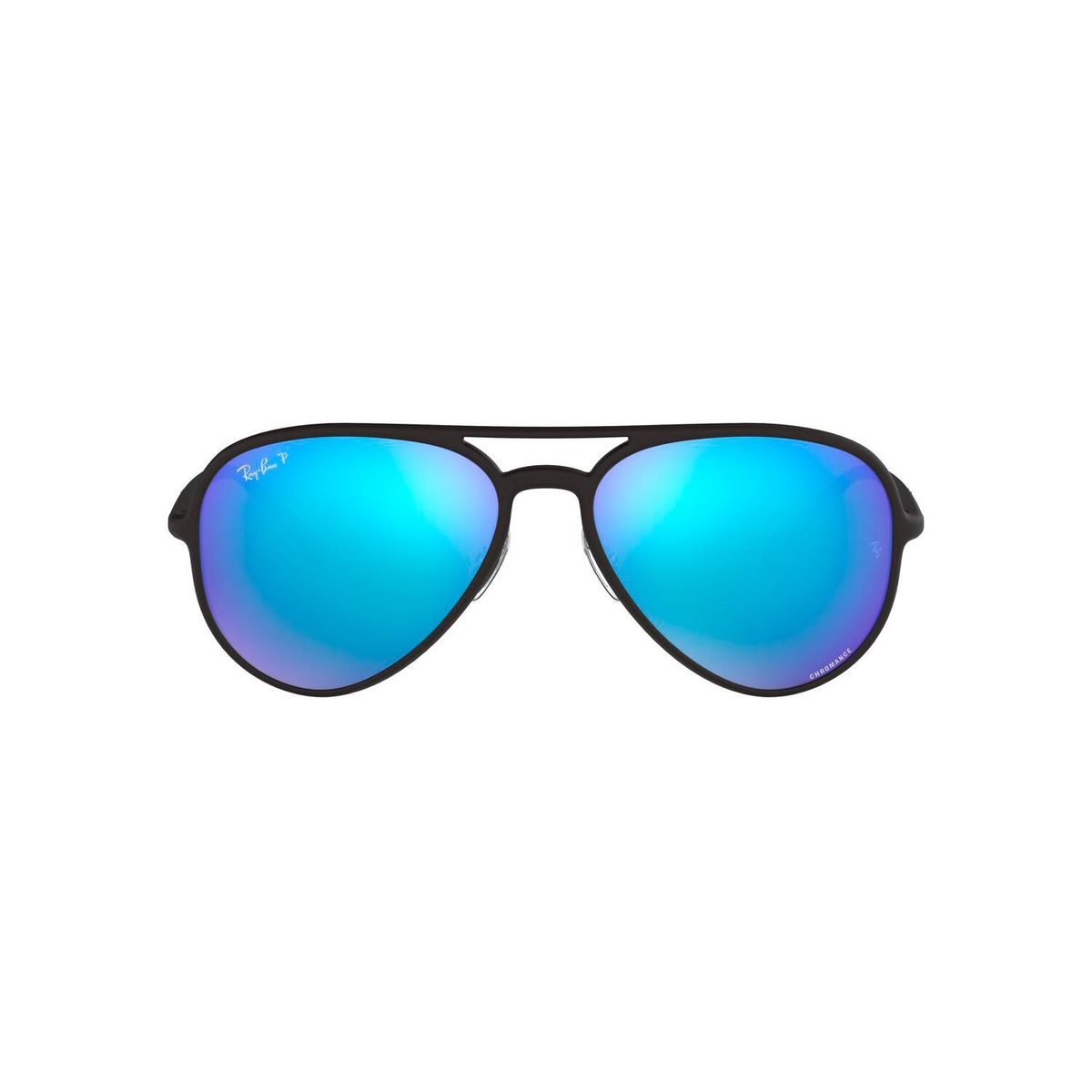 RAY BAN - Gafas de sol Ray Ban B4320CH  Unisex . Marco Matte Black Lente Green Mirror Blue  