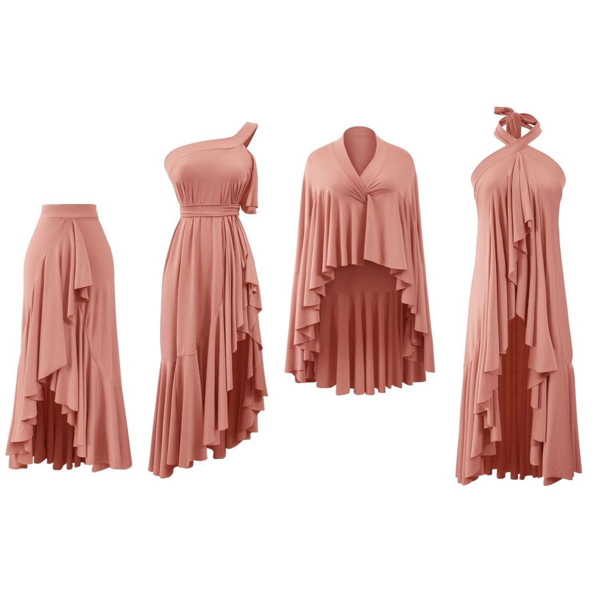 FIORY - Falda midi fiory m001