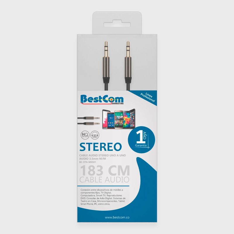 BESTCOM - Cable Audio Stereo 3.5 m