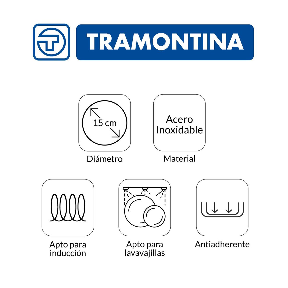 TRAMONTINA - Lechero Tramontina Acero Inoxidable 2.lt