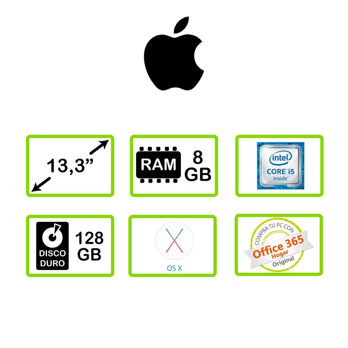 APPLE - MacBook Pro 13.3 pulgadas Touch Bar Intel Core i5 128GB Gris espacial