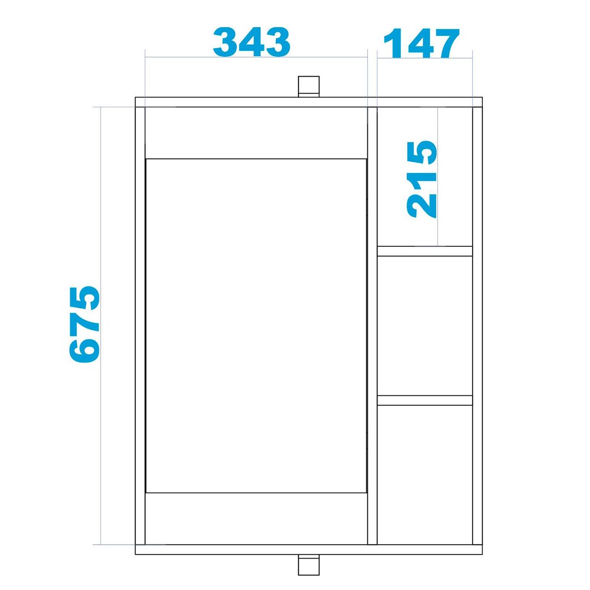 BRV - Armario para Baño con Espejo