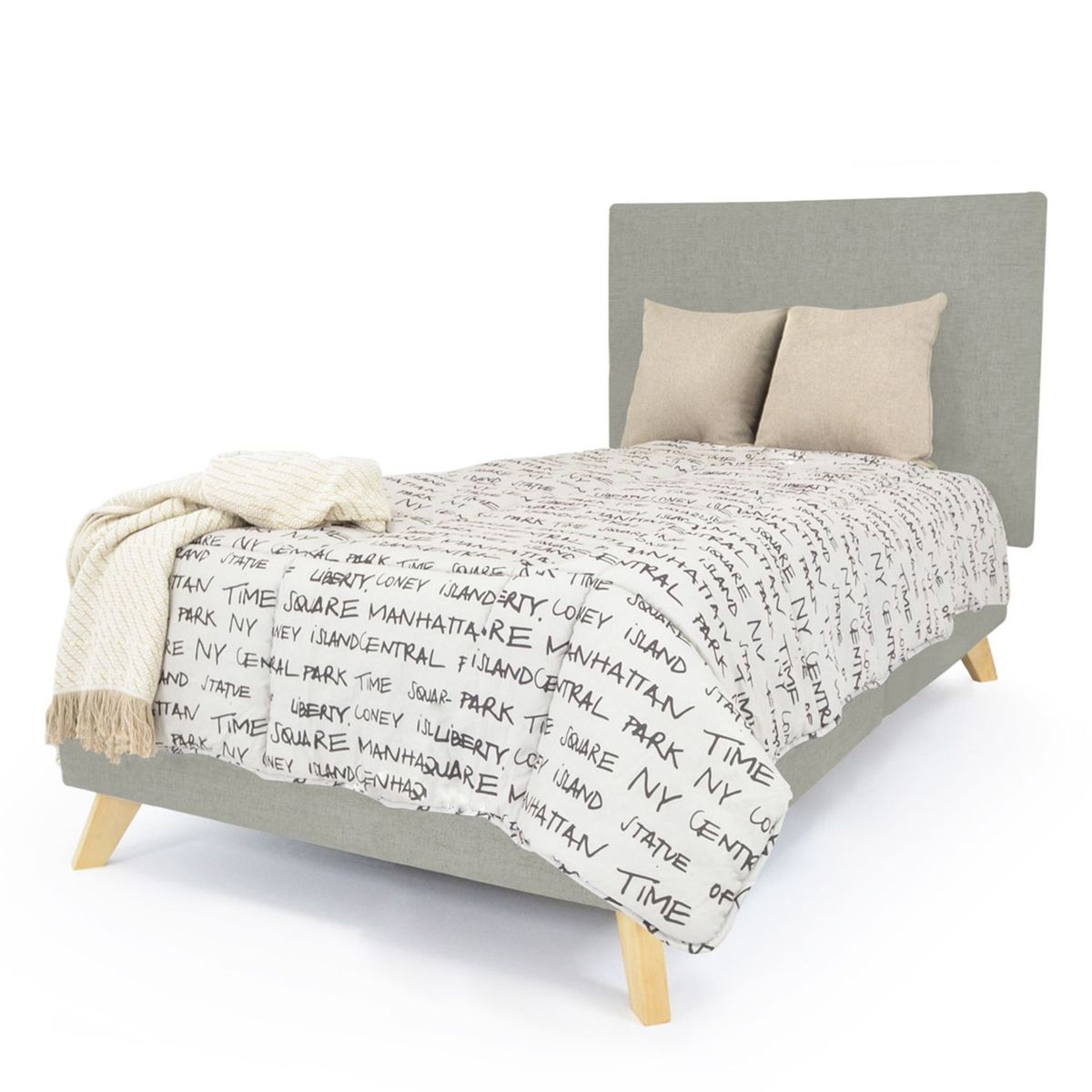 MICA - Set Cabecero Y Basecama Isola Sencillo Mica - Mueble - Mueble