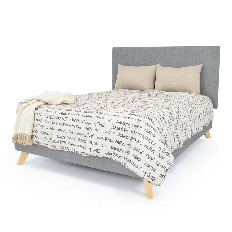 MICA - Base Cama Dividida Queen  en Madera 165 x 195 cm Mica 
