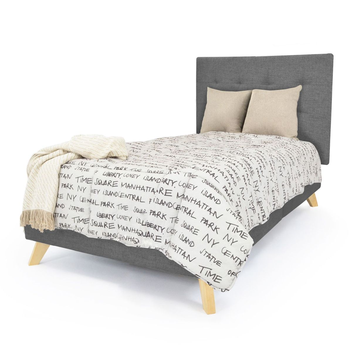 MICA - Set Cabecero Y Basecama Isola Sencillo Mica - Mueble - Mueble