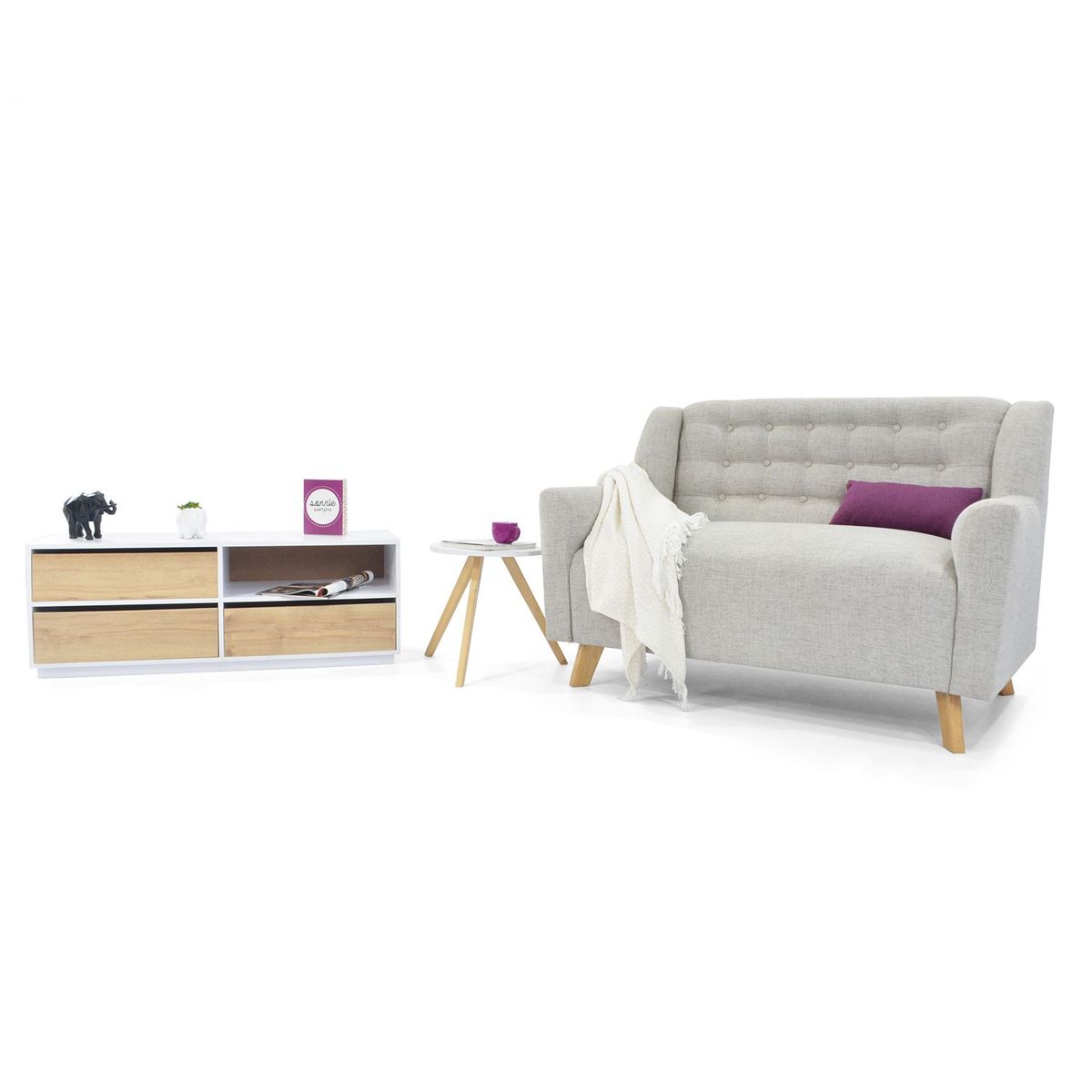 MICA - Sofá Andulcia Mesa Tv Mesa Vasa