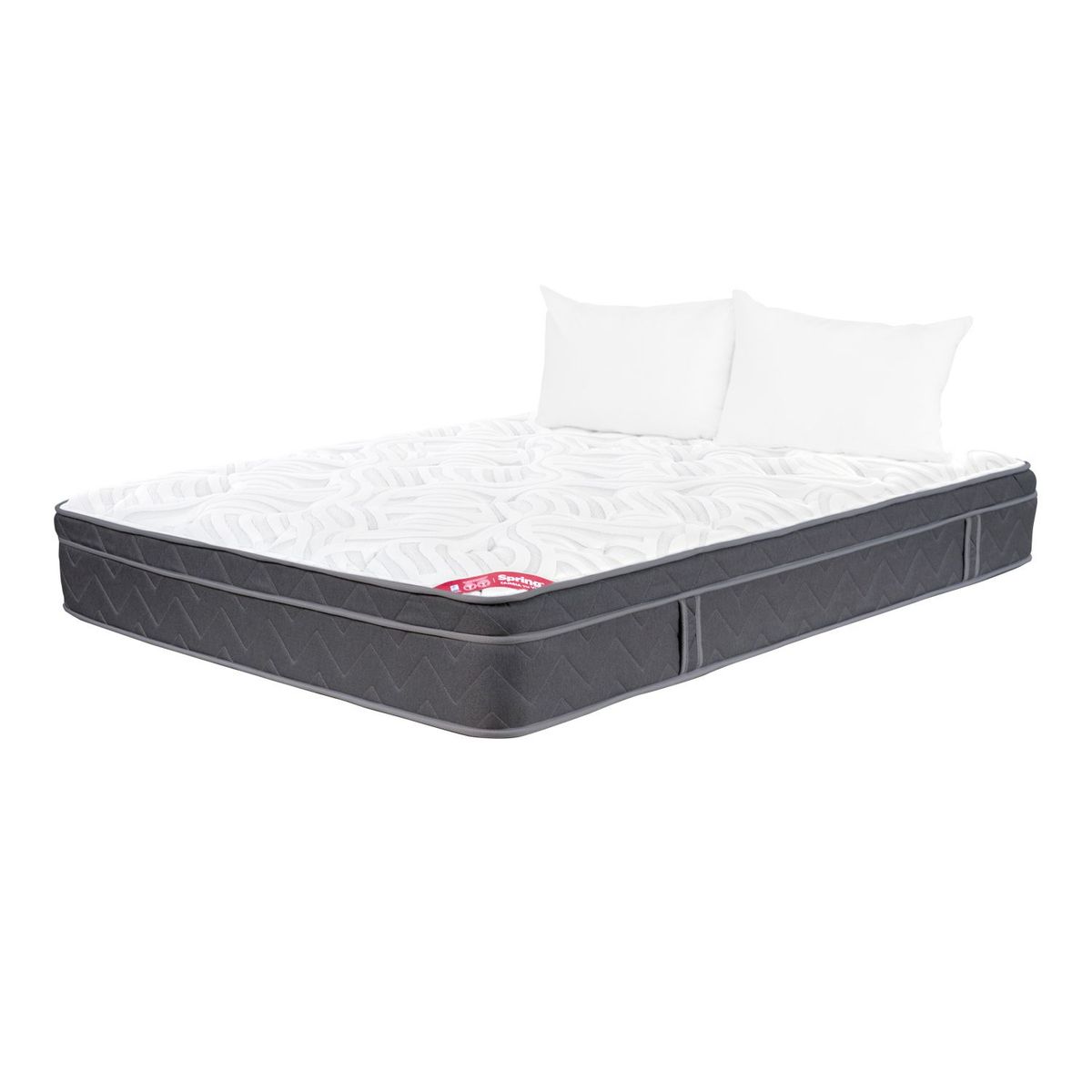 COLCHONES SPRING - Colchón Doble Firme Ortopédico con Pillow Resortado Fénix 140 x 190 cm + 2 Almohadas Colchones Spring