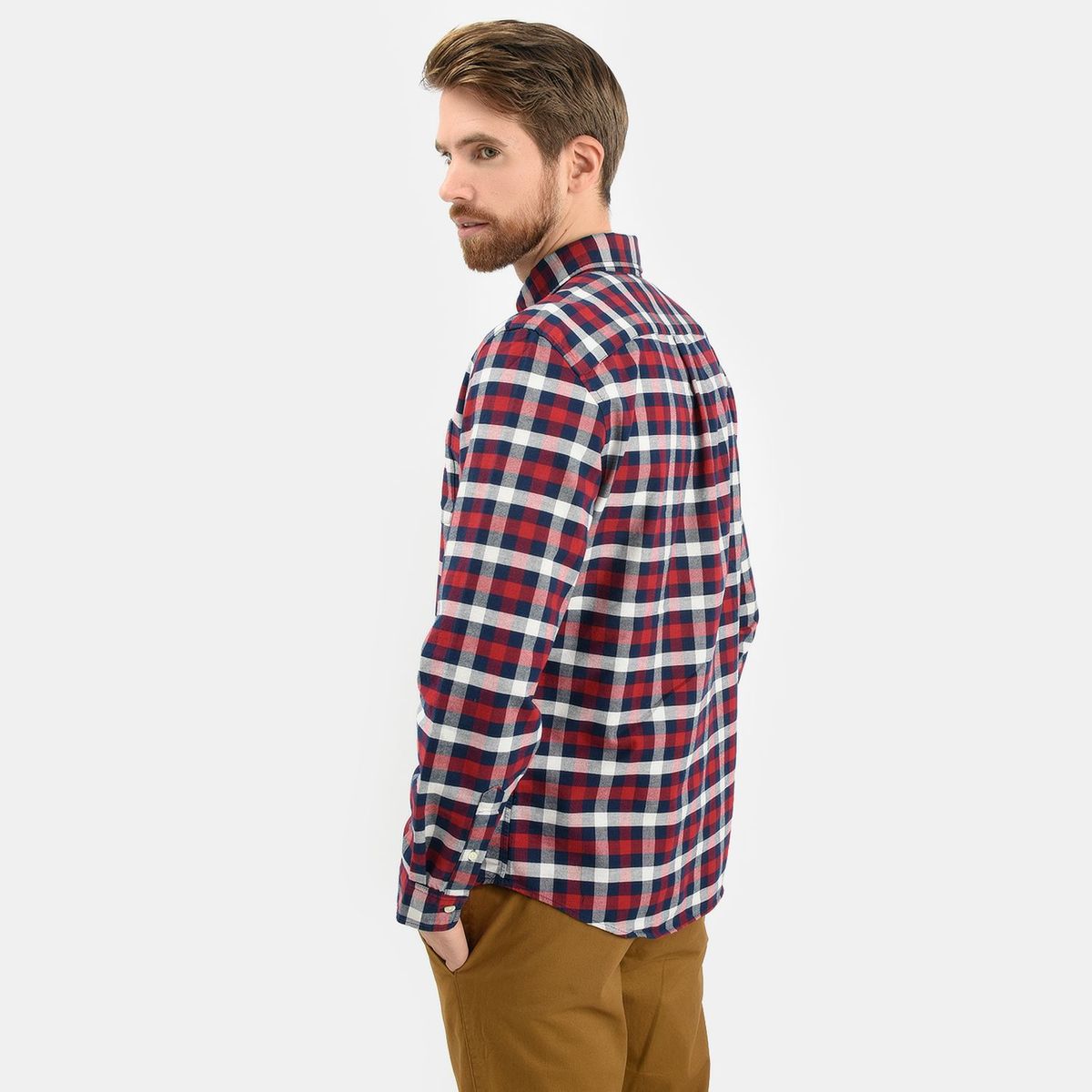 GAP - Camisa Casual Hombre Manga Larga Gap