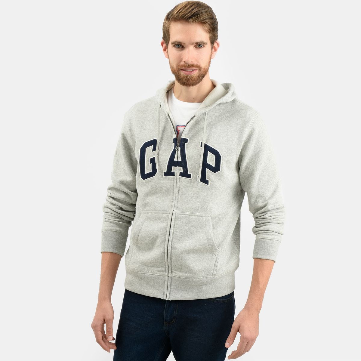 GAP - Hoodie Hombre con Logo de Algodón Gap