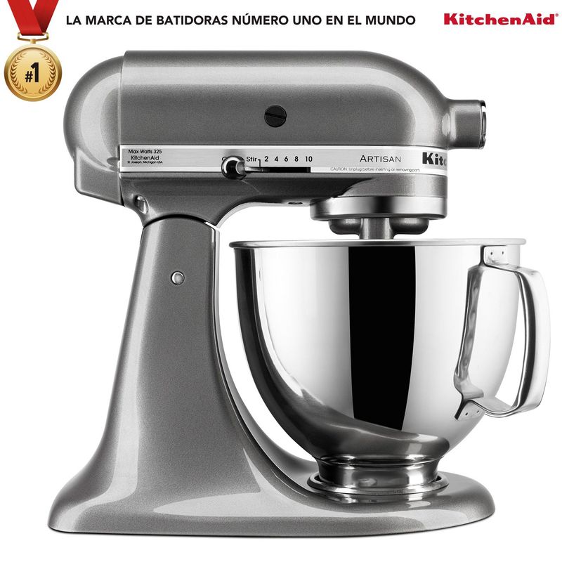 KITCHENAID - Batidora de Pedestal KitchenAid Artisan 4.7 lt Plateado 10 Velocidades 325W
