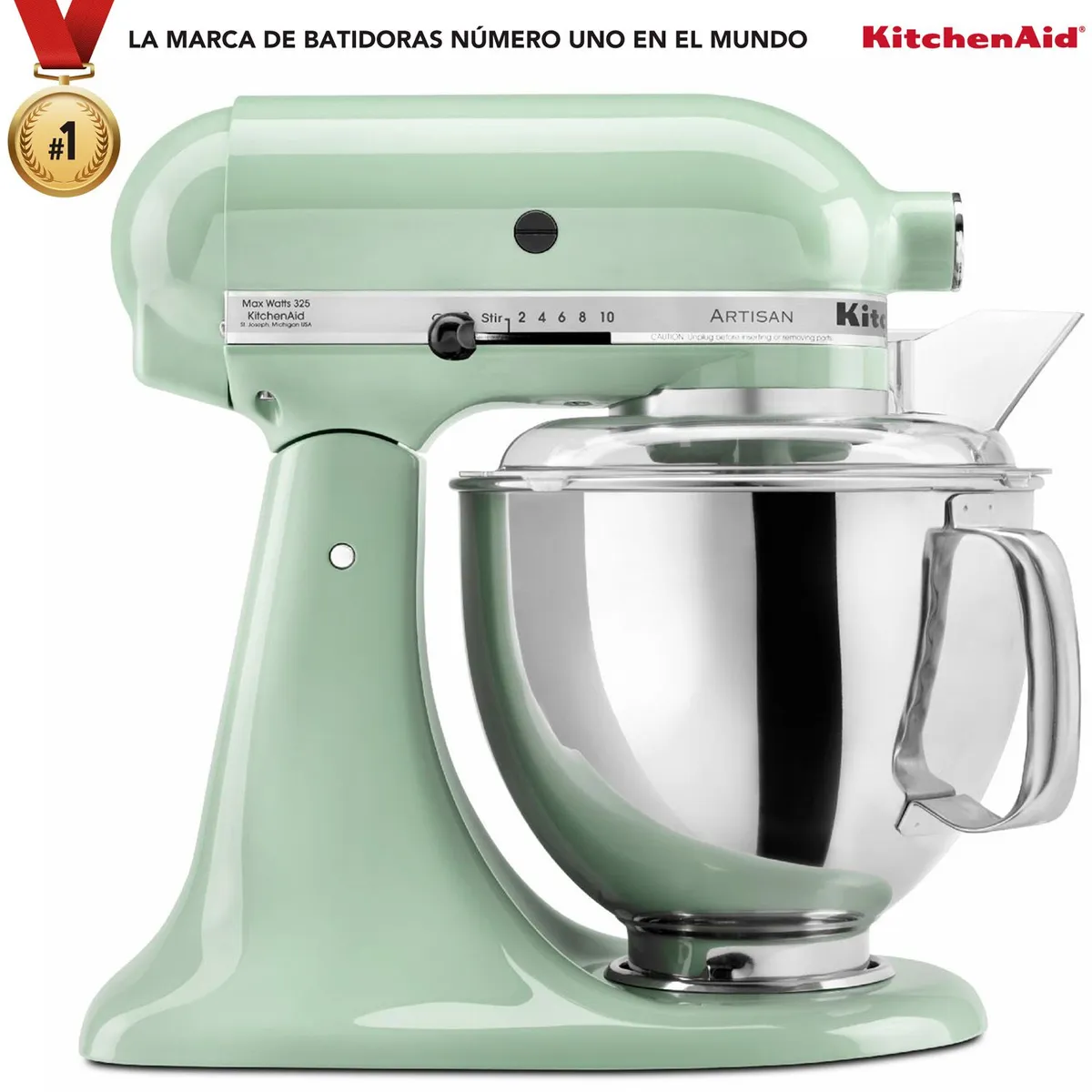 KITCHENAID - Batidora de Pedestal KitchenAid Artisan KSM150PSPT Verde Pistacho, 10 velocidades