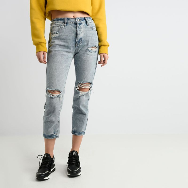 KENDALL Y KYLIE - Jean Mom Fit Mujer Kendall y Kylie
