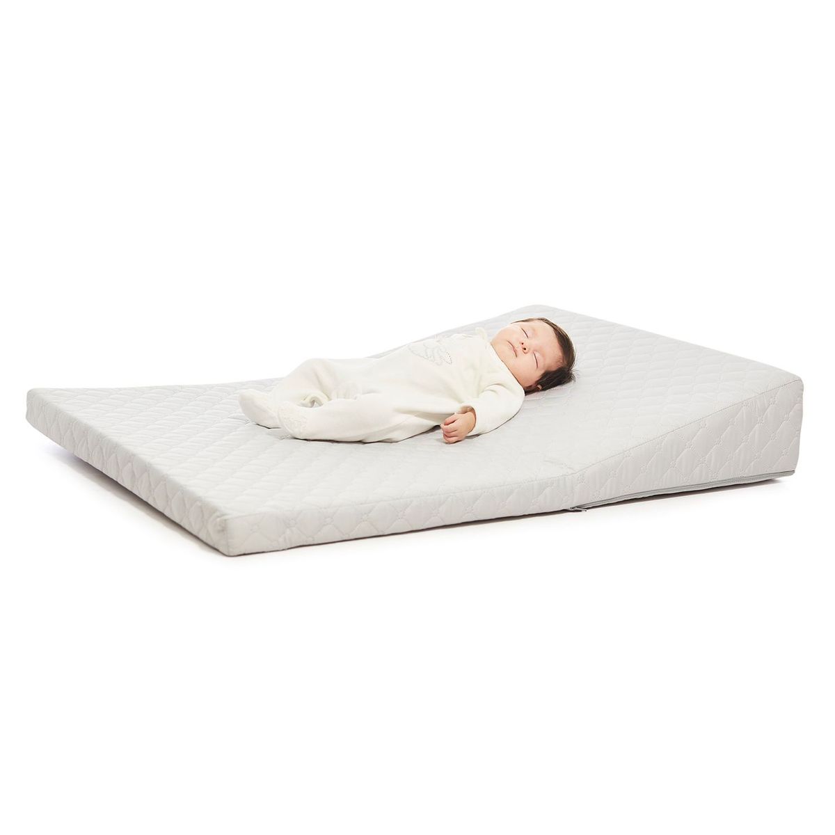 TORAL - Colchón antireflujo Gris 3 en 1 para corral 100 x 70 cm 