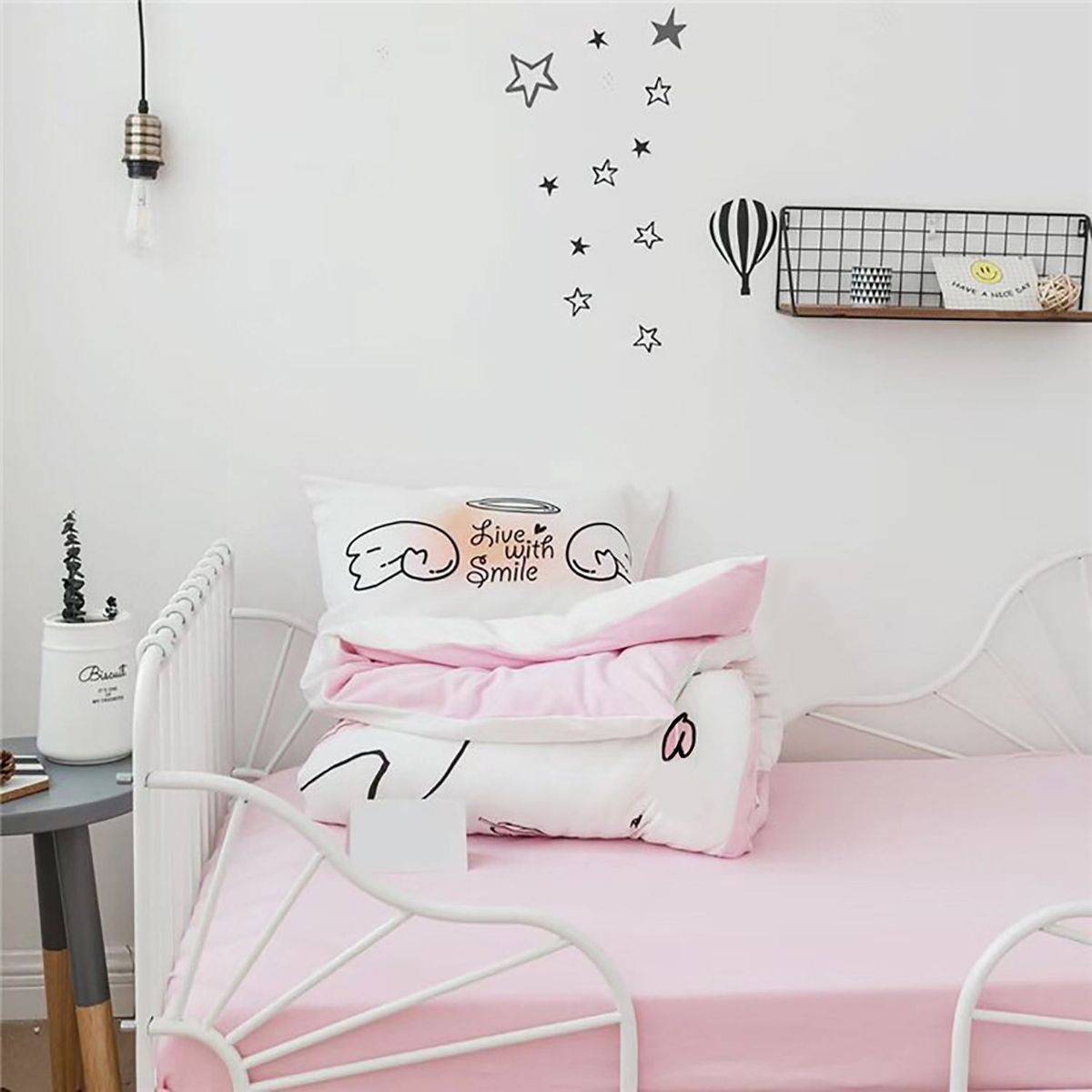 MY HOME STORE - Edredón Poli Estampado Cisne 