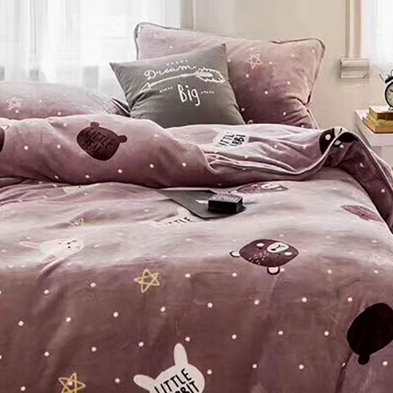 MY HOME STORE - Juego de Cama Piel Durazno Rabbit