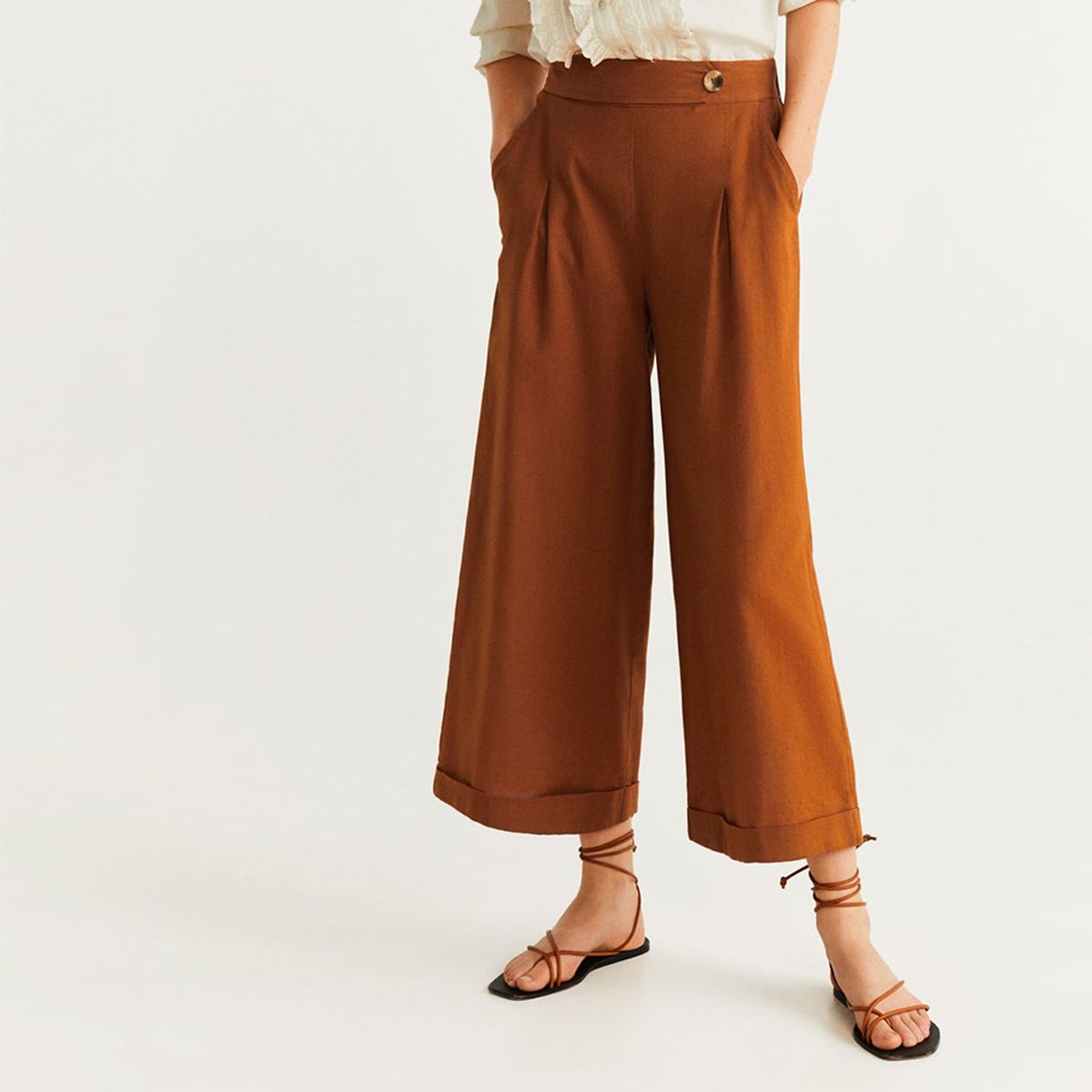 MANGO - Pantalón Palazzo Mujer MNG