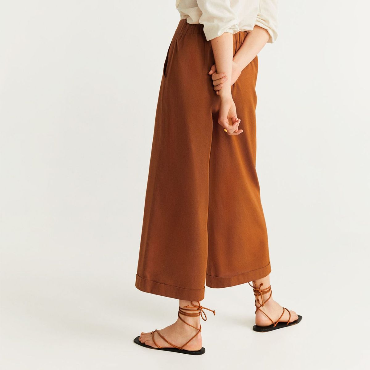 MANGO - Pantalón Palazzo Mujer MNG