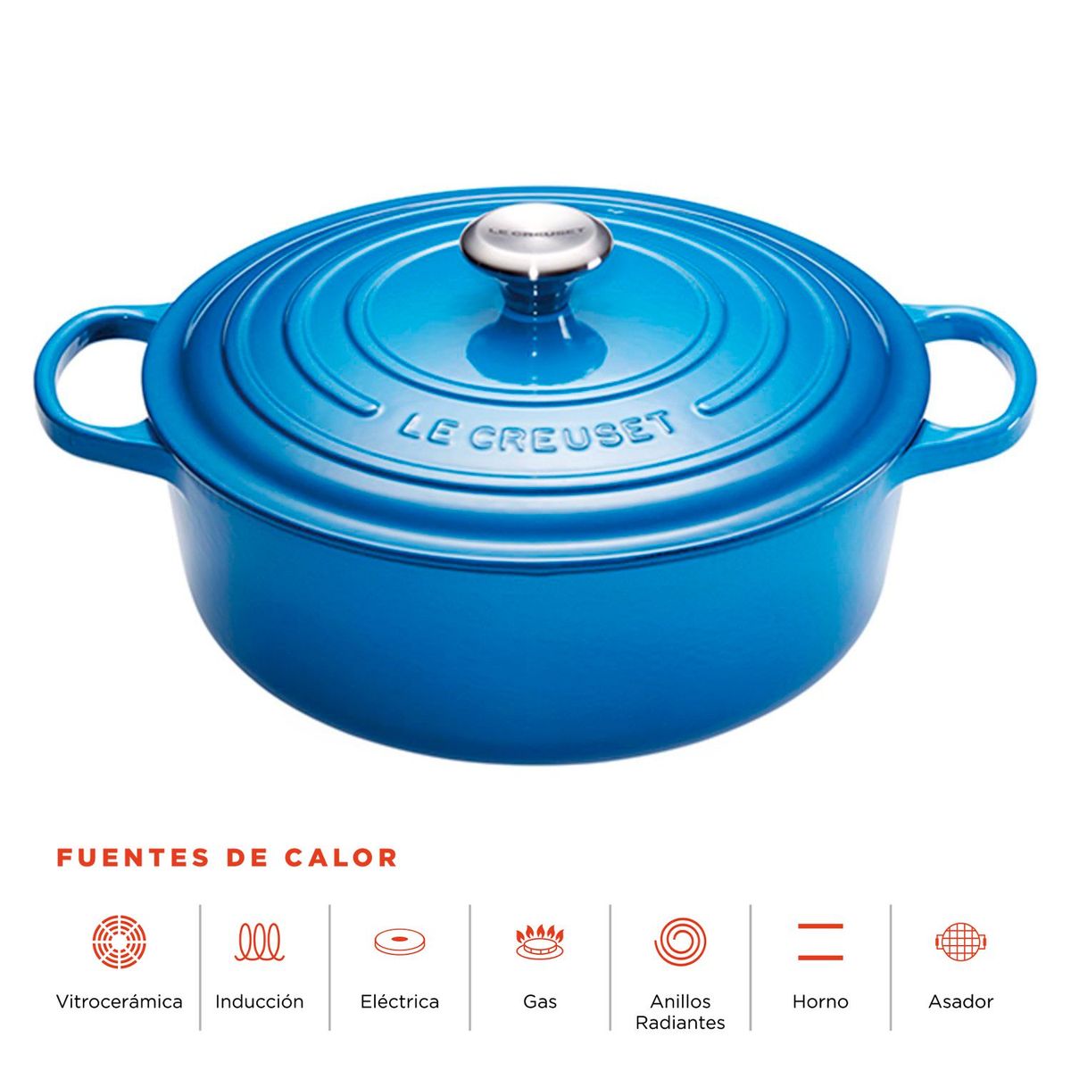 LE CREUSET - Olla Cocotte Le Creuset Hierro 6.2 lt