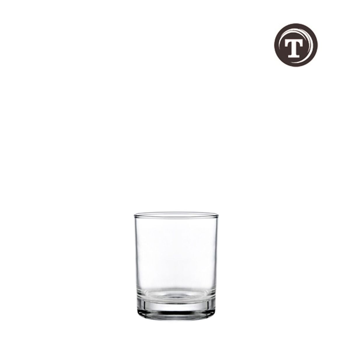  - Vaso de vidrio corto Vicrila: 6 piezas