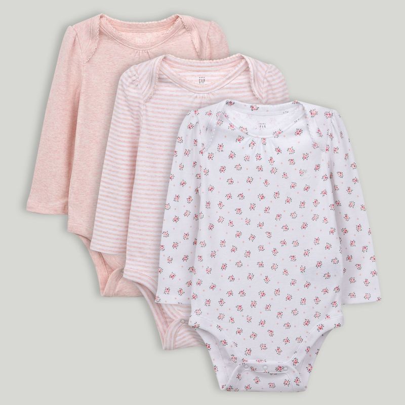 GAP - Bodies Bebé Niña Pack x 3 GAP