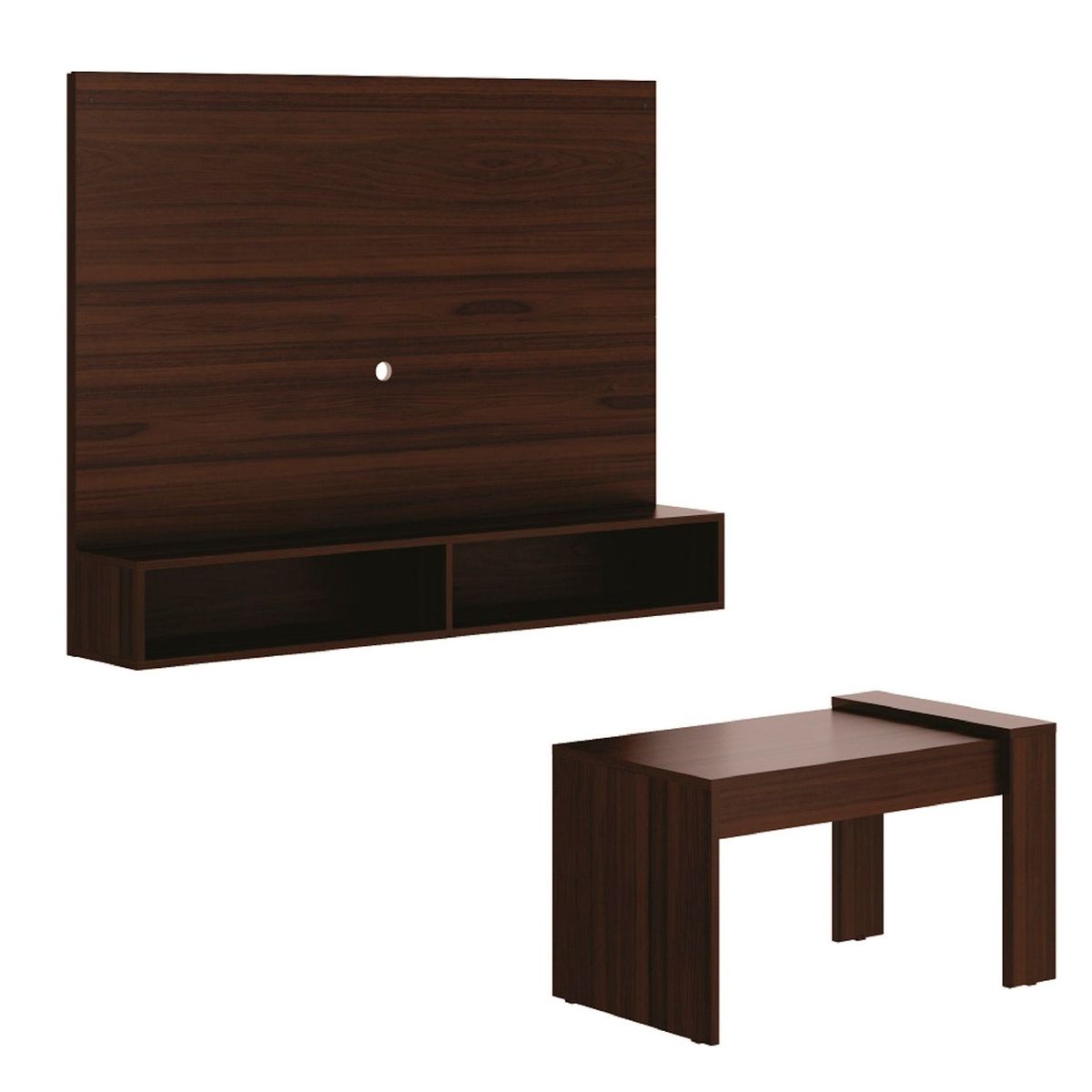 MULTIMOVEIS - Combo Panel + Mesa de Centro Wenge