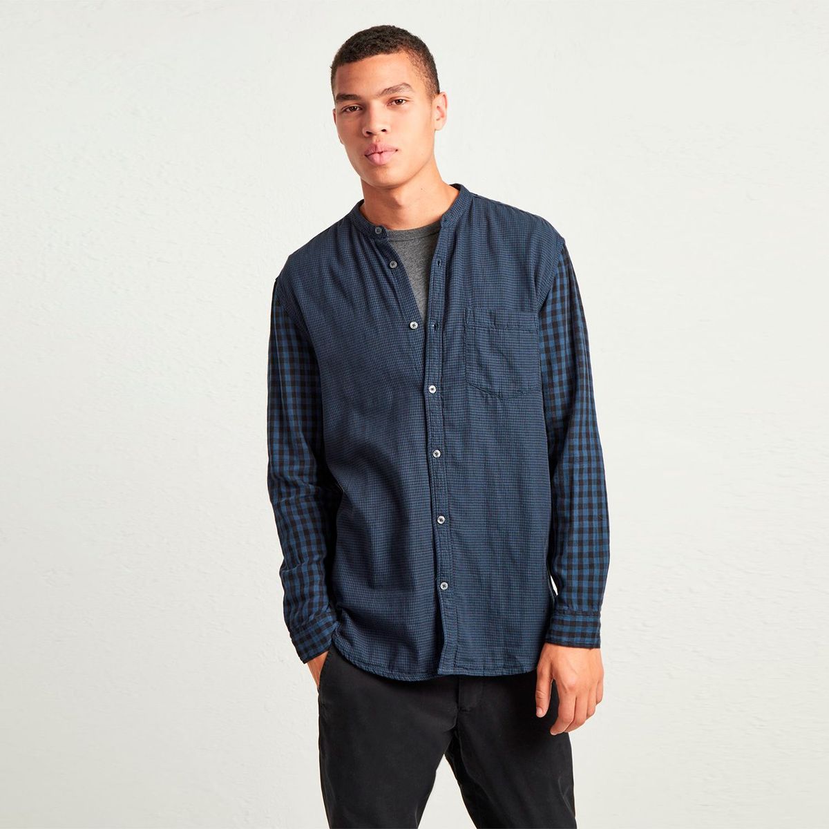 FRENCH CONNECTION - Camisa Overdyed Negra