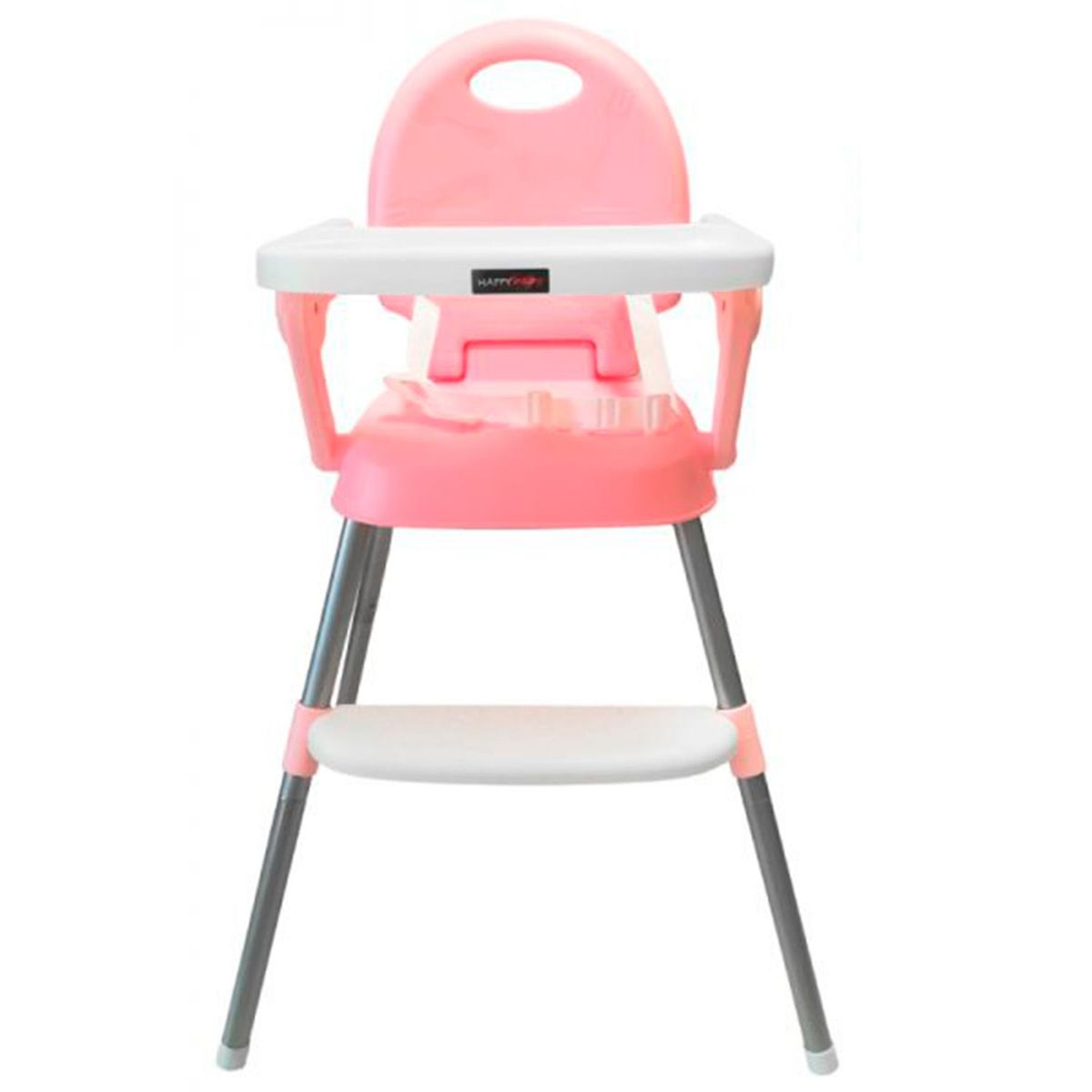 HAPPY BABY - Silla comedor bebe 3 en 1 Happy Rosado