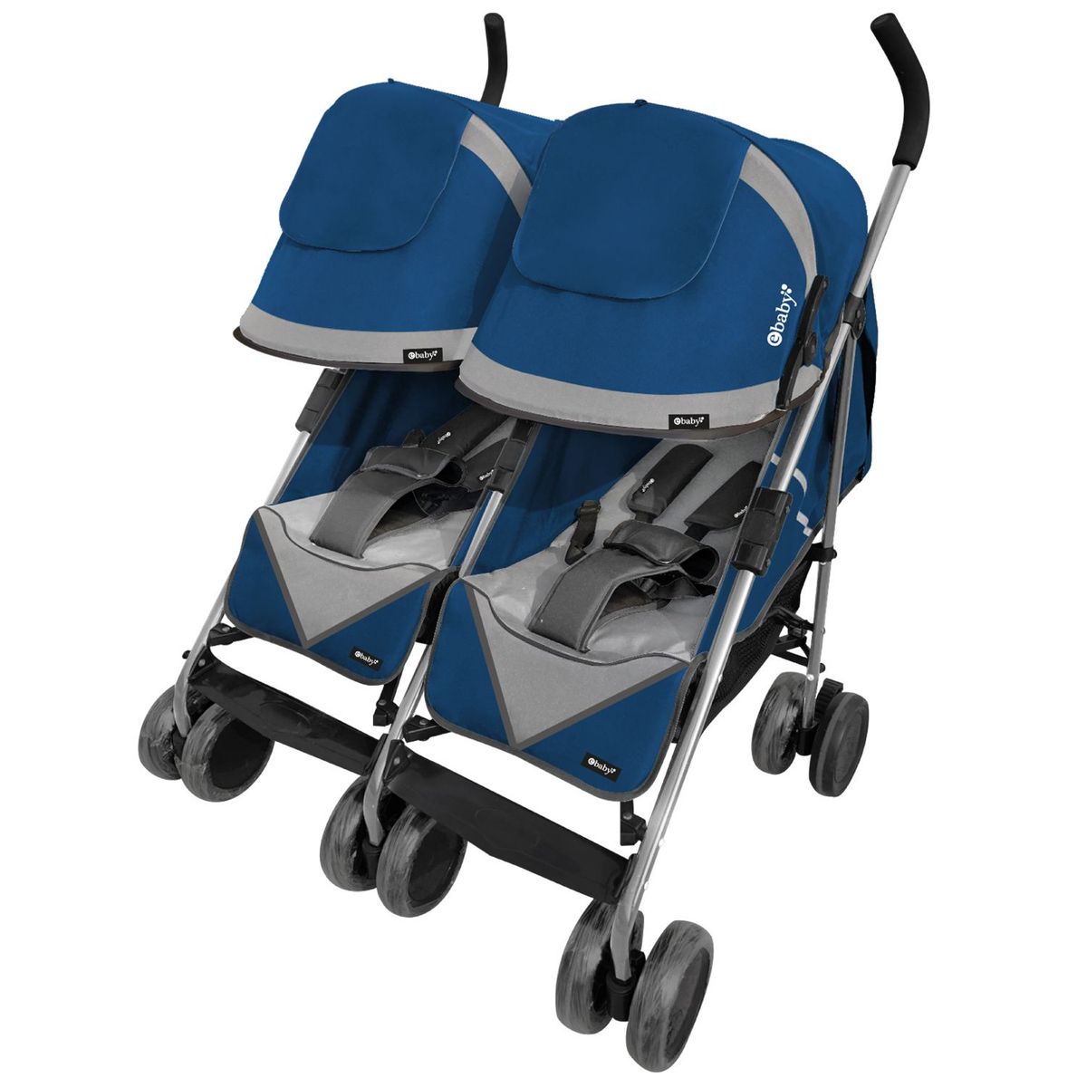 EBABY - Coche para Bebé Gemelar Ebaby Azul Dantero