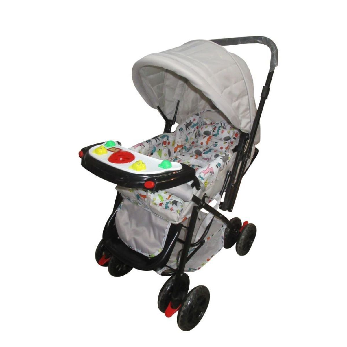 MATTINA - Coche Cuna Reversible Mattina Musical Gris