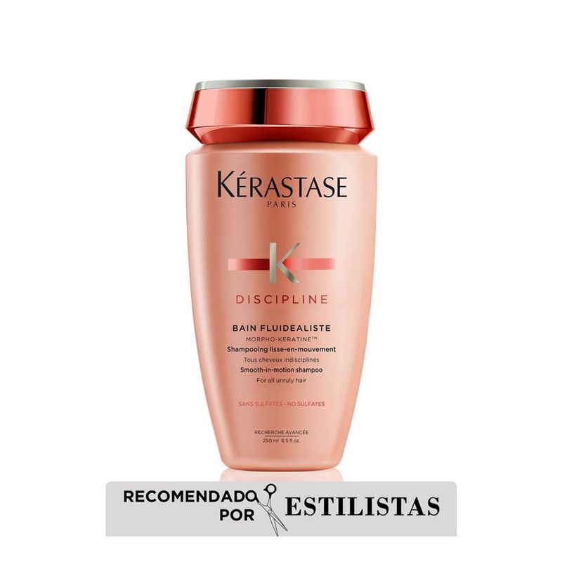KERASTASE - Shampoo Kérastase Discipline Fluidealiste control frizz sin sulfatos 250ml 