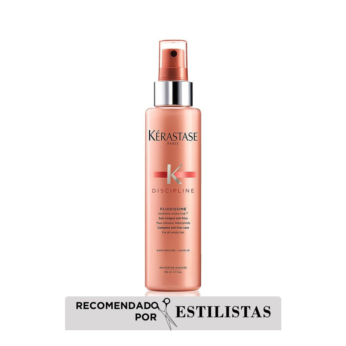 KERASTASE - Spray Termoportector Kérastase Discipline Fluidissime para frizz 150ml 