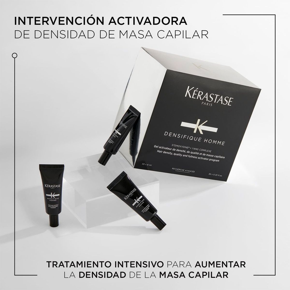 KERASTASE - Tratamiento cura Kérastase Densifique hombre engrosador cabello 30udsx6ml 